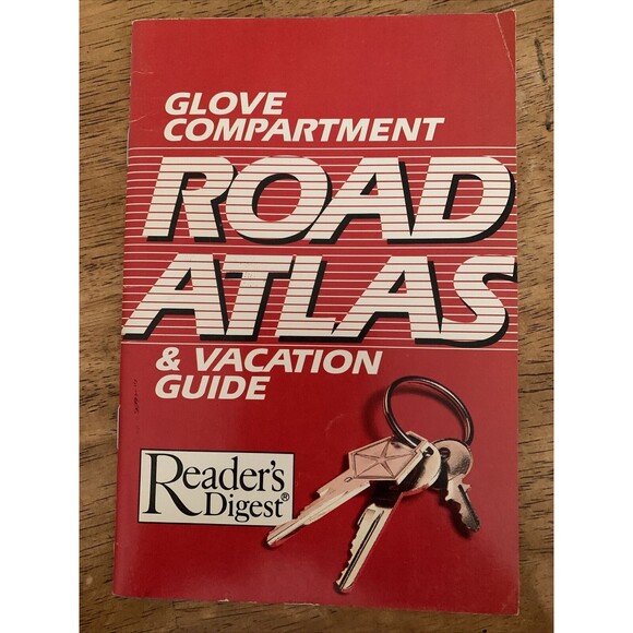 Reader's Digest Glove Compartment Road Atlas & Vacation Guide 1988 Paperback - Picture 1 of 2